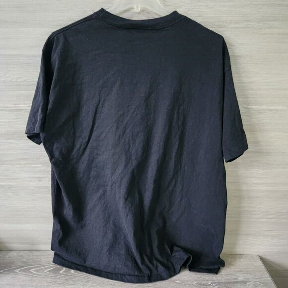 Esprit  Vintage 90s Sport T Shirt Single Stitch XL Black Crew Spell Out Logo USA - Picture 6 of 14